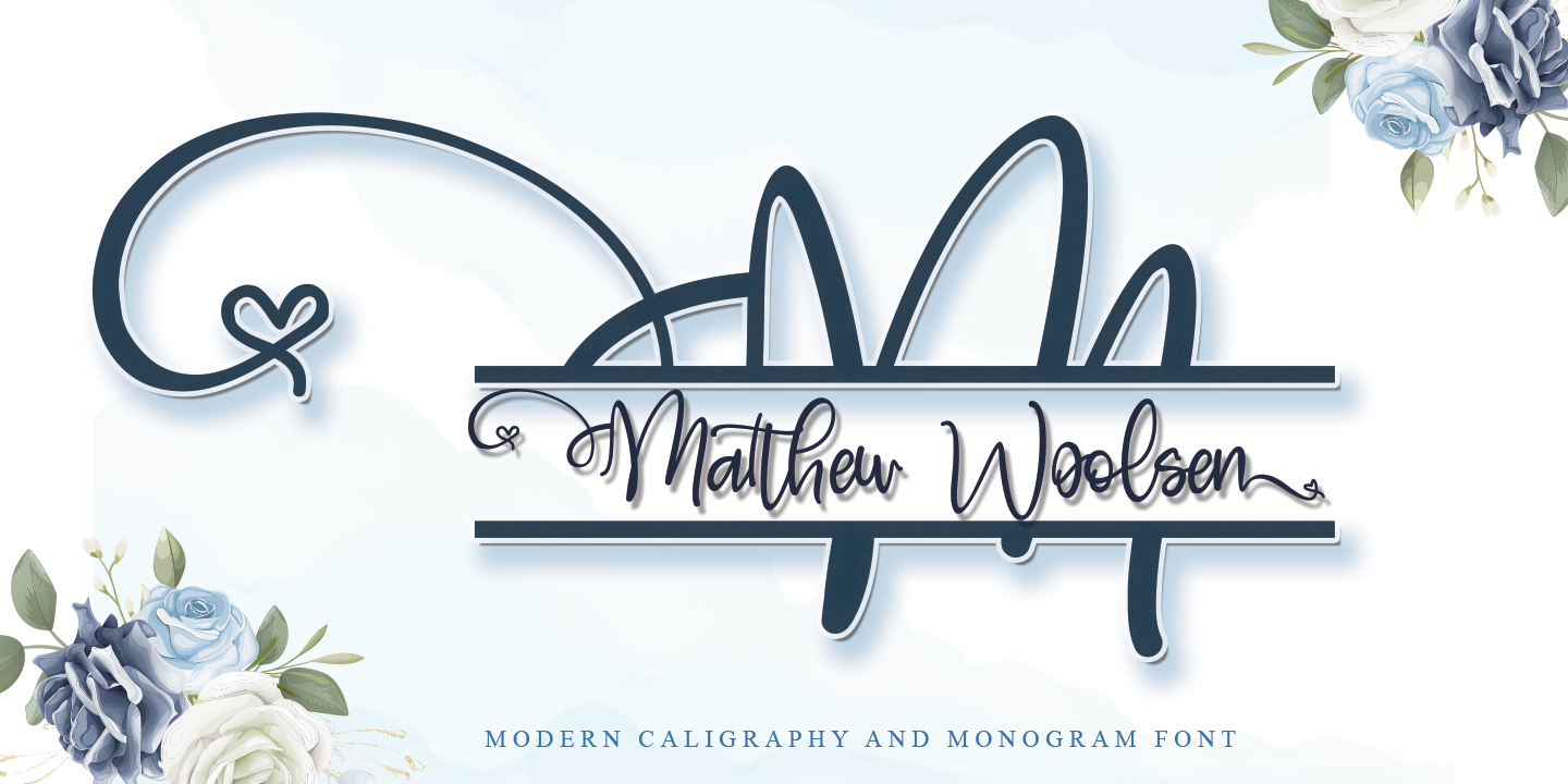 Example font Matthew Woolsen #1